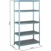 5 Etageres 250kg P/etagere+clips Bois Acier Galva STILKER - 09063 2 5 Etageres 250kg P/etagere+clips Bois Acier Galva STILKER - 09063 -MAKITA store 09063 1