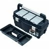 BOITE RANGEMENT PVC NOIR POIGNEE ALU CONFORT 54X27X28CM -17709UNIVERSEL -MAKITA store 17709