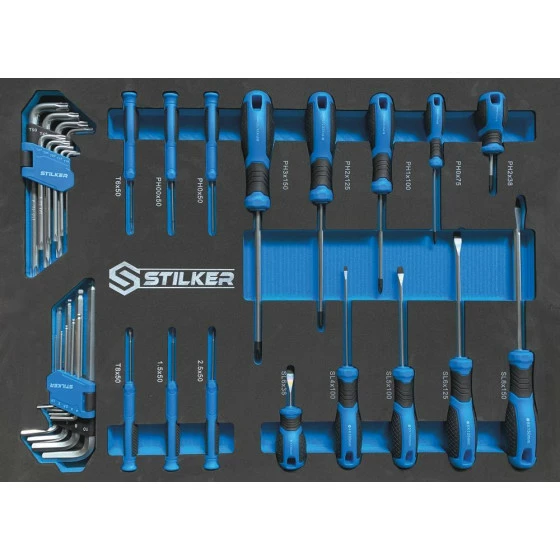 Module mousse 550x400mm tournevis, clés mâles - 34 pcs - 9634UNIVERSEL Module Mousse 550x400mm Tournevis, Clés Mâles - 34 Pcs - 9634UNIVERSEL -MAKITA store S0159634 01 2